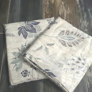 MAINSTAYS Sheer Floral Drapes 2 panels